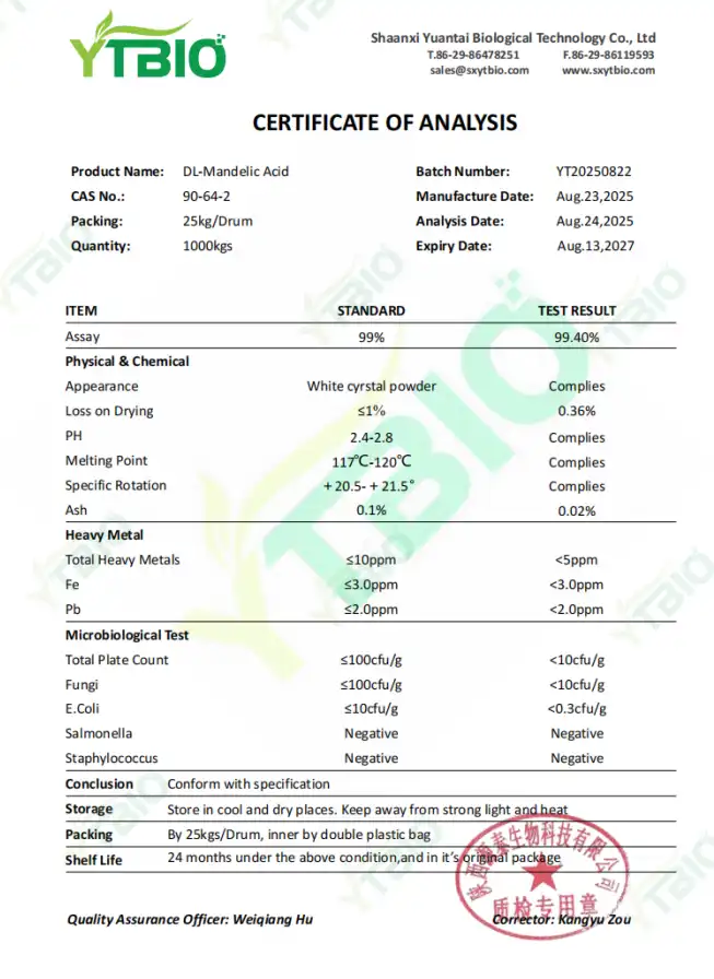 DL-Mandelic Acid Powder