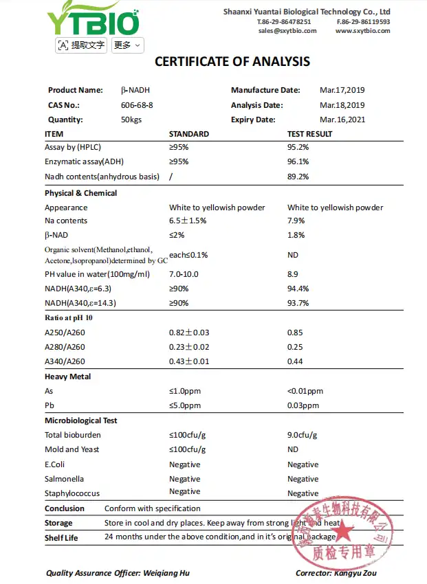 Nicotinamide Adenine Dinucleotide COA Nicotinamide Adenine Dinucleotide COA