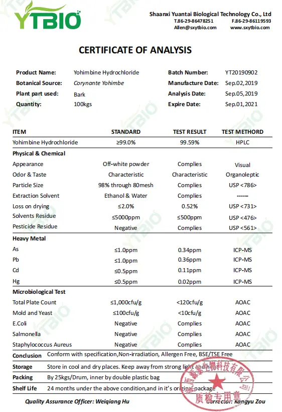 Corynante Yohimbe Extract Corynante Yohimbe Extract