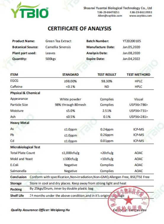 epigallocatechin gallate powder epigallocatechin gallate powder