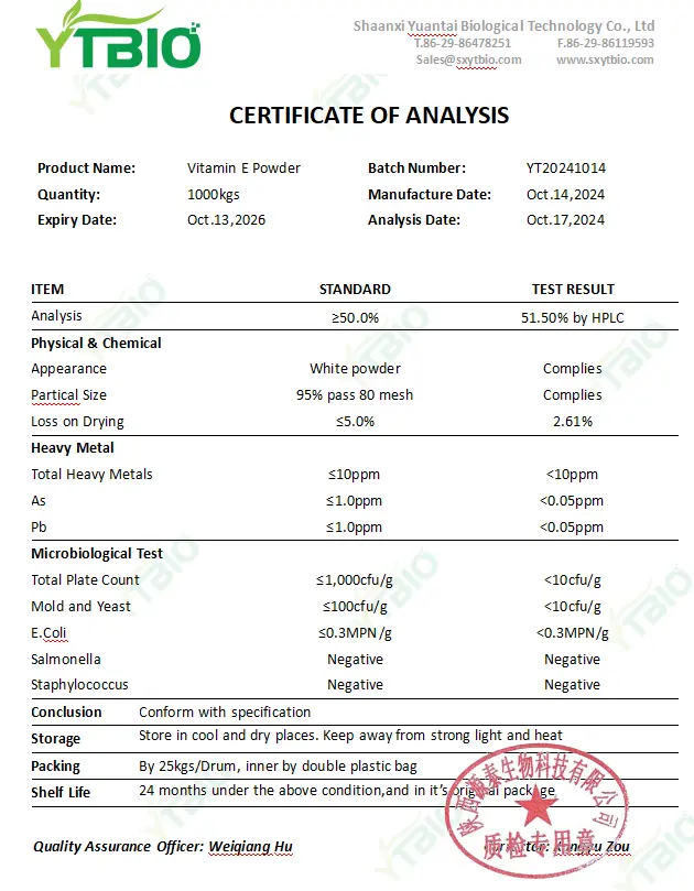 Bulk Vitamin E Powder Bulk Vitamin E Powder