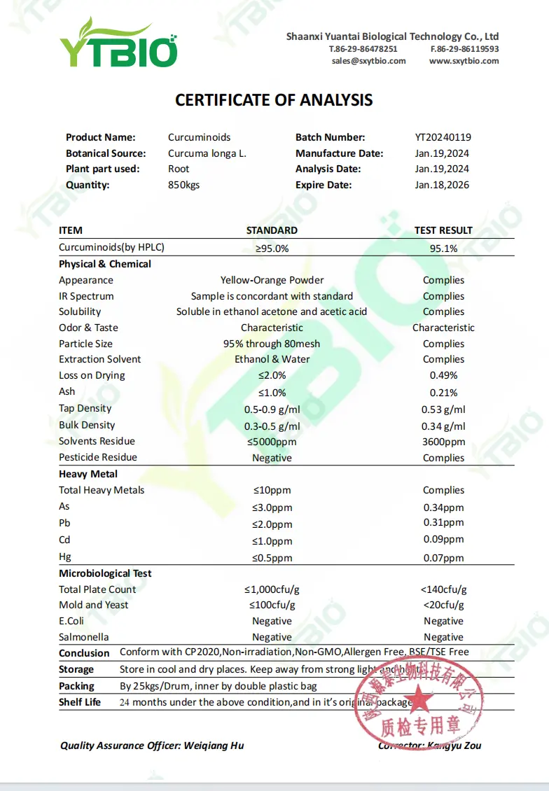Turmeric Extract Curcumin