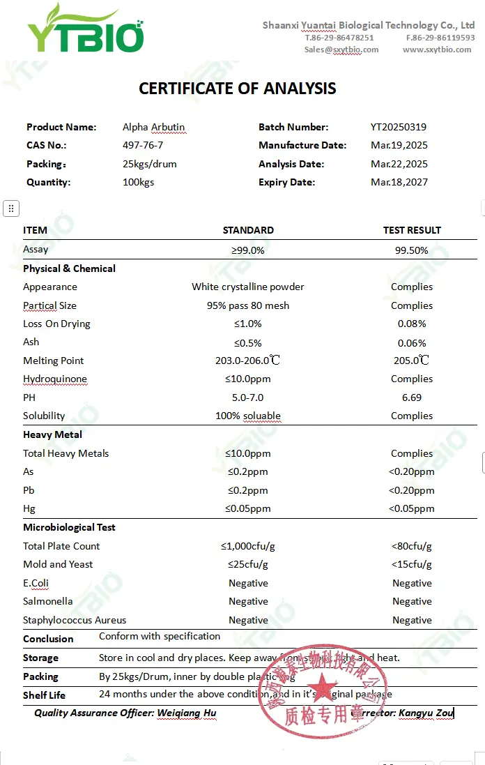 Pure Alpha-Arbutin Pure Alpha-Arbutin