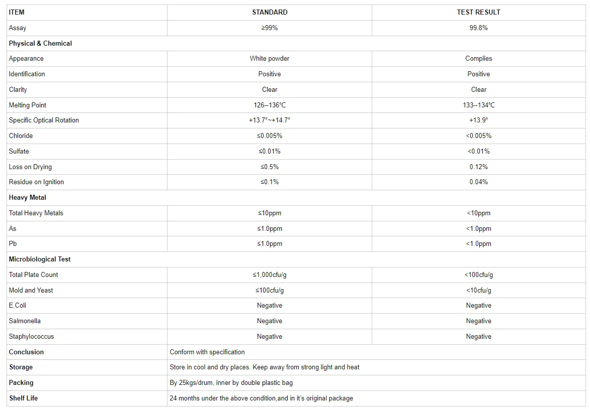 Bulk D-Mannose Powder Bulk D-Mannose Powder