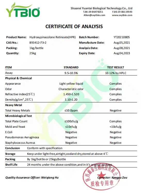 HPR Hydroxypinacolone Retinoate HPR Hydroxypinacolone Retinoate