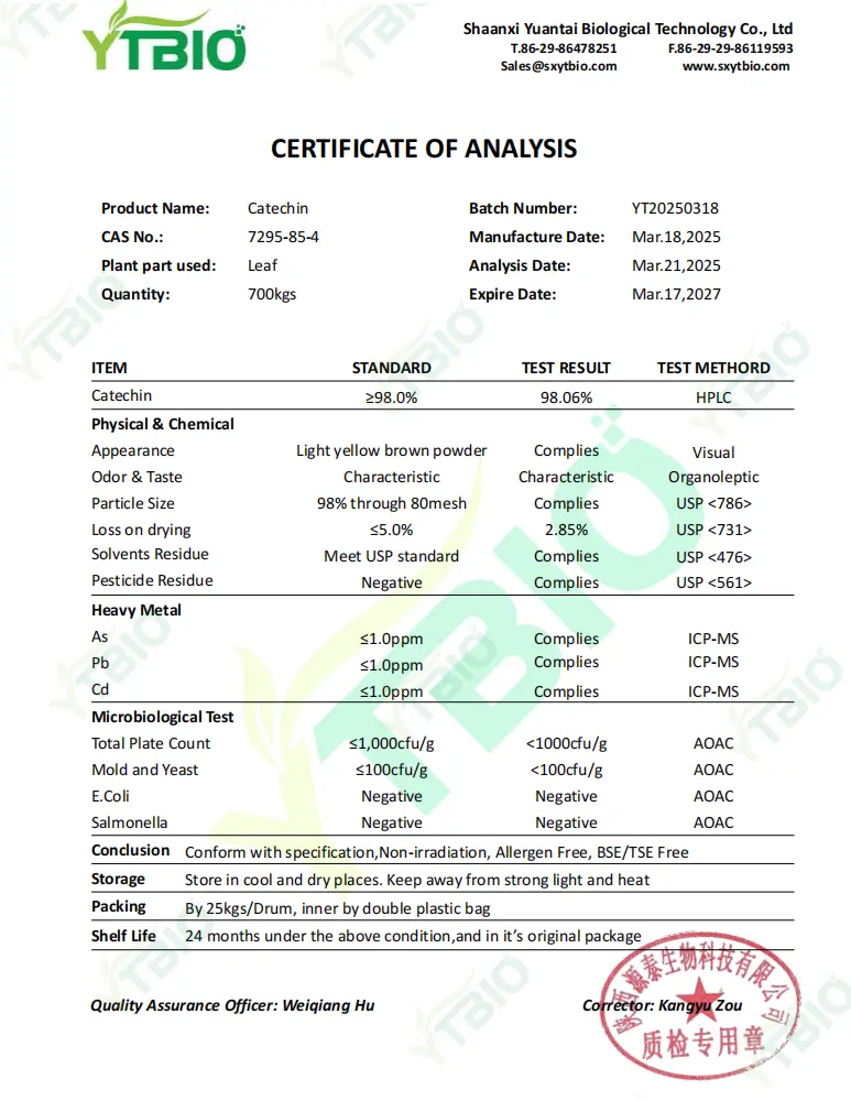 green tea extract catechin