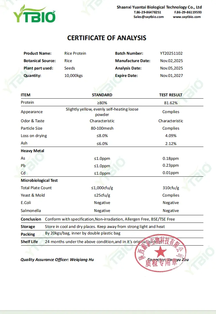 Hydrolyzed Rice Protein Powder