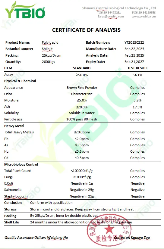 Fulvic Acid Powder Fulvic Acid Powder