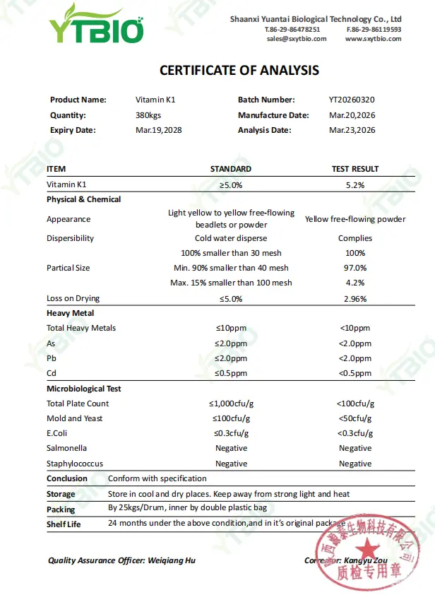 Vitamin K1 Powder Vitamin K1 Powder