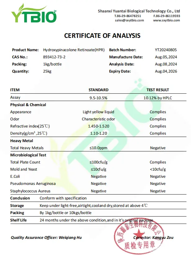 HPR Hydroxypinacolone Retinoate